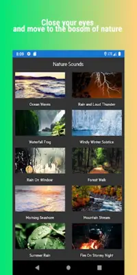 Nature Sounds android App screenshot 4